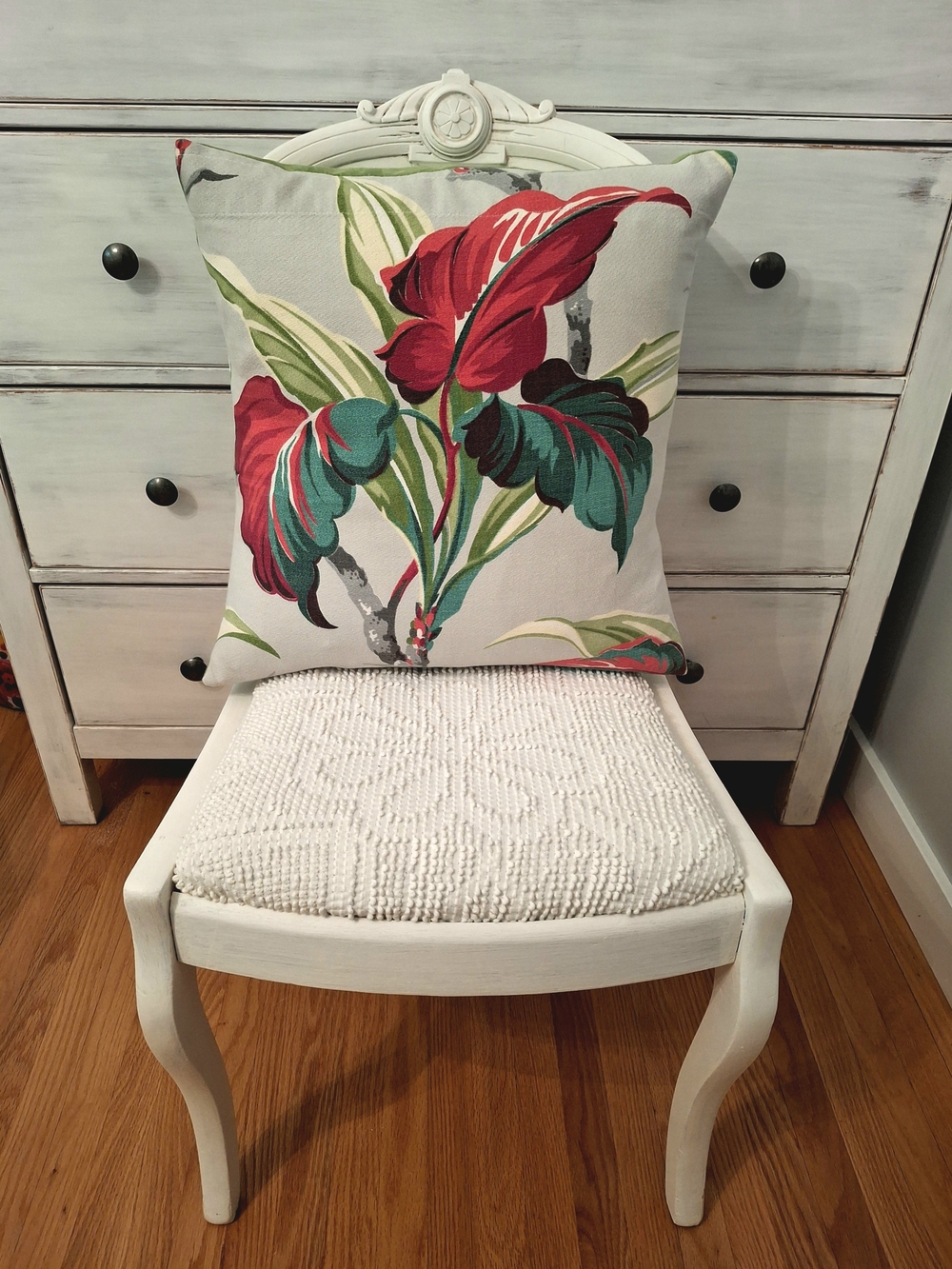 1940s Hawaiian/Tropical Barkcloth Pillow